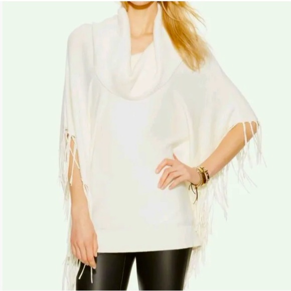 Michael Kors • Turtleneck White Dolman Sleeve Sweater - Picture 5 of 10
